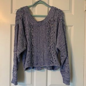 Melrose and Market blue V neck sweater Sz Small